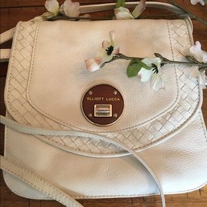 Elliott Lucca off-white (cream) Crossbody purse