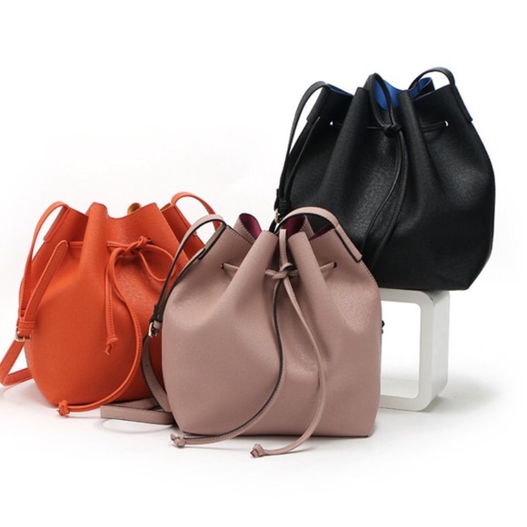 Bucket Bag PU Leather Cross-Body Handbag - Picture 3 of 7