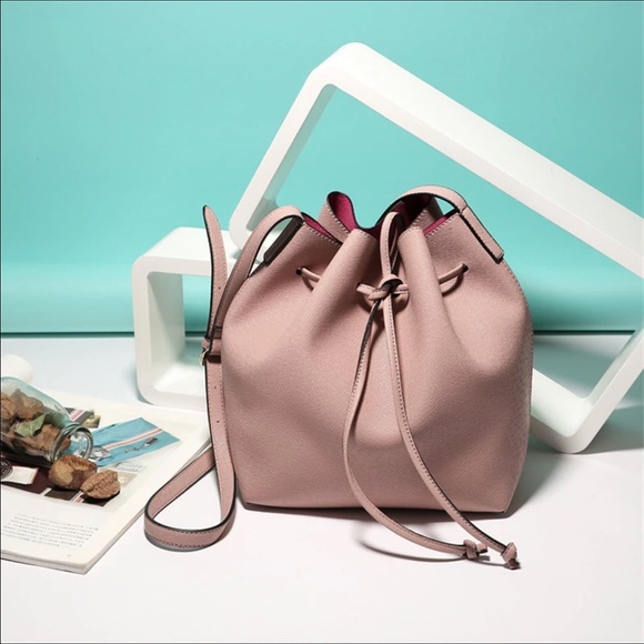 Bucket Bag PU Leather Cross-Body Handbag - Picture 4 of 7