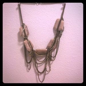 Chain Link & Rock Necklace