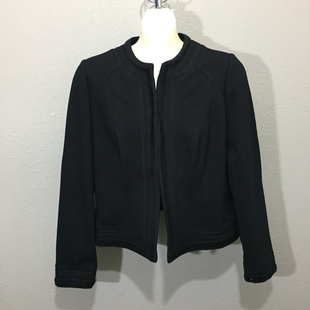 Chico's open front black jacket