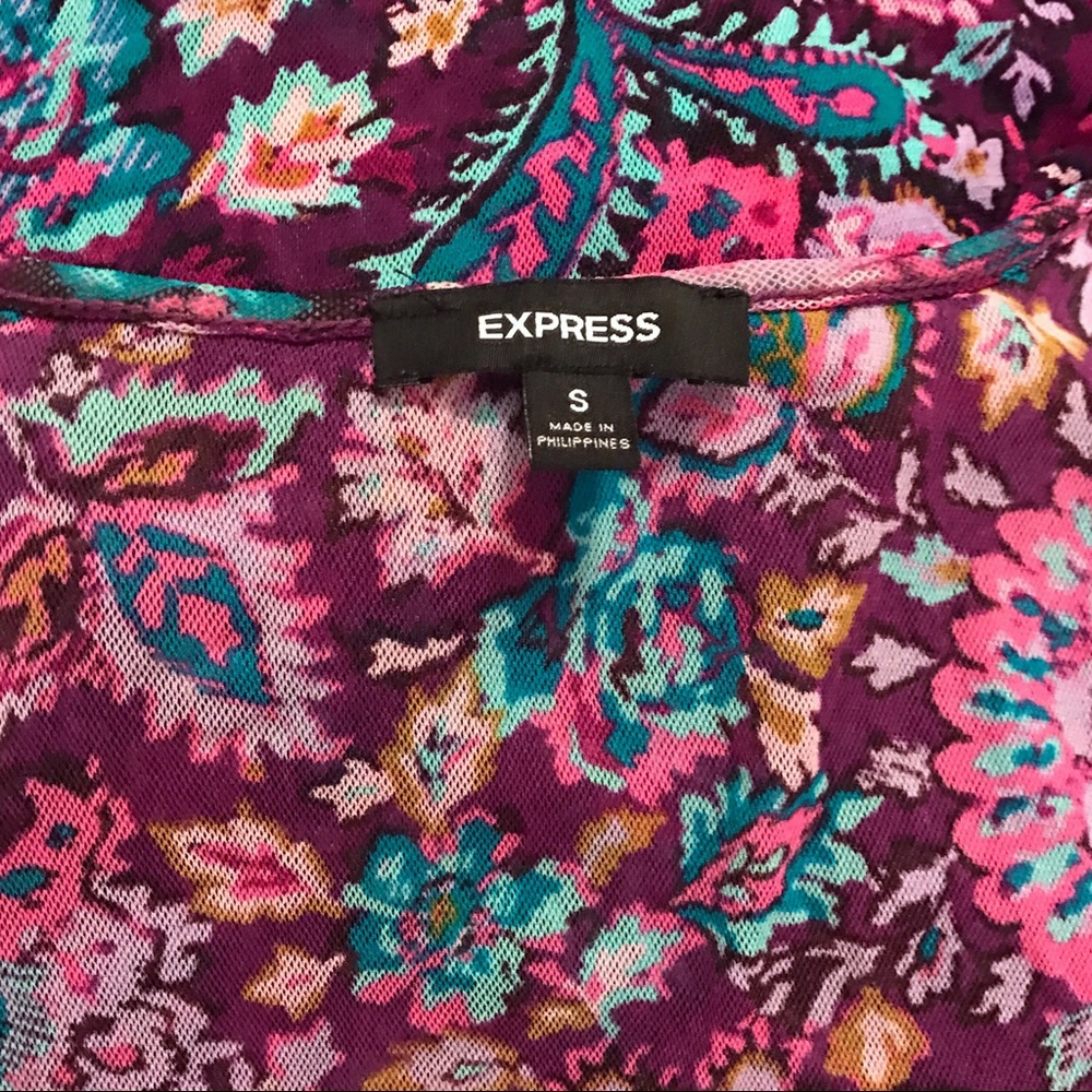 [Express] Semi-Sheer Blouse - Picture 5 of 6