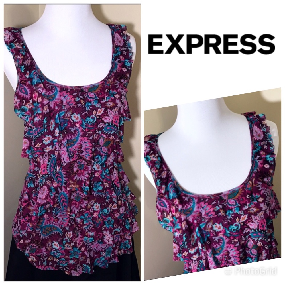 [Express] Semi-Sheer Blouse