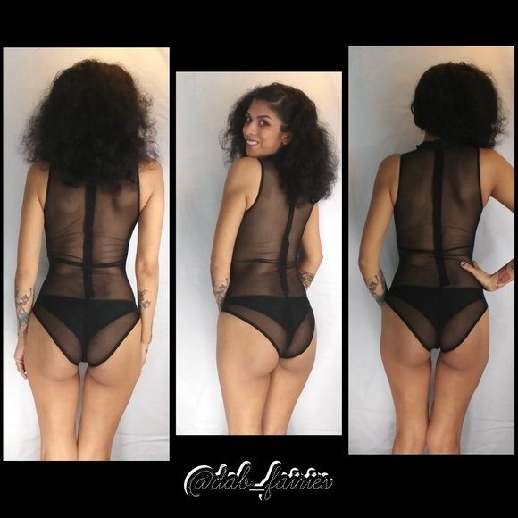 💄PRICE FIRM💄NWT sheer body suit w/choker💋 - Picture 3 of 4