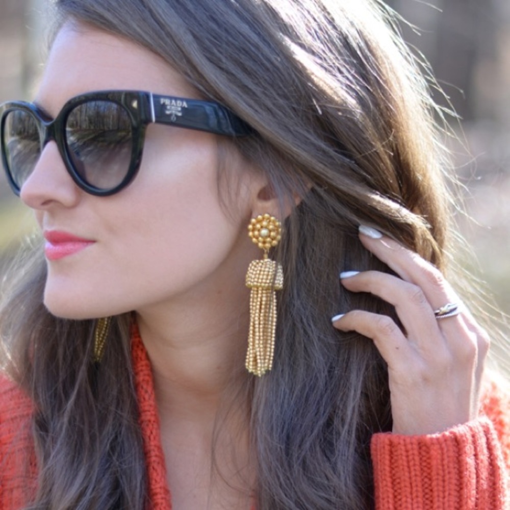 Lisi Lerch Gold Tassel Earrings