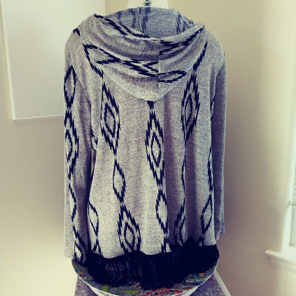 Aztec Fringe Sweater