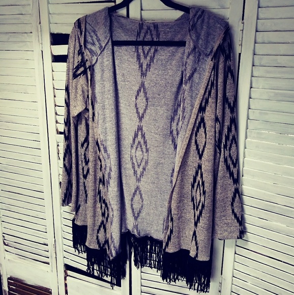 Aztec Fringe Sweater - Picture 2 of 3