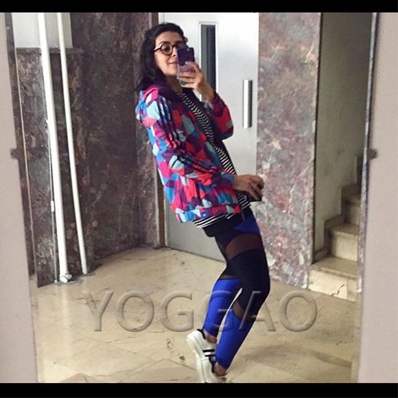 (Made in TURKEY) Karma Yoga Pants Mesh Leggings - Picture 4 of 6