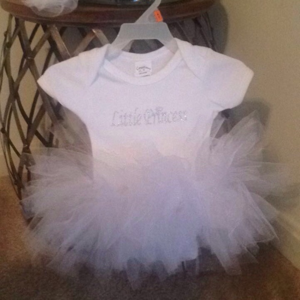 Little Princess Onesie Tutu W/Matching Headband