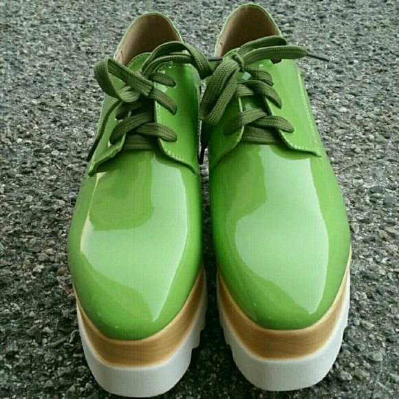 Last Size 6.5💚 Vegan Leather Oxnard Platform - Picture 6 of 8