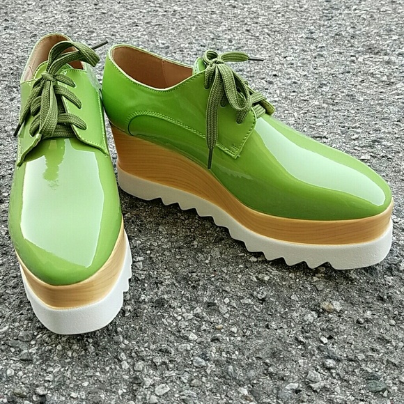 Last Size 6.5💚 Vegan Leather Oxnard Platform - Picture 4 of 8