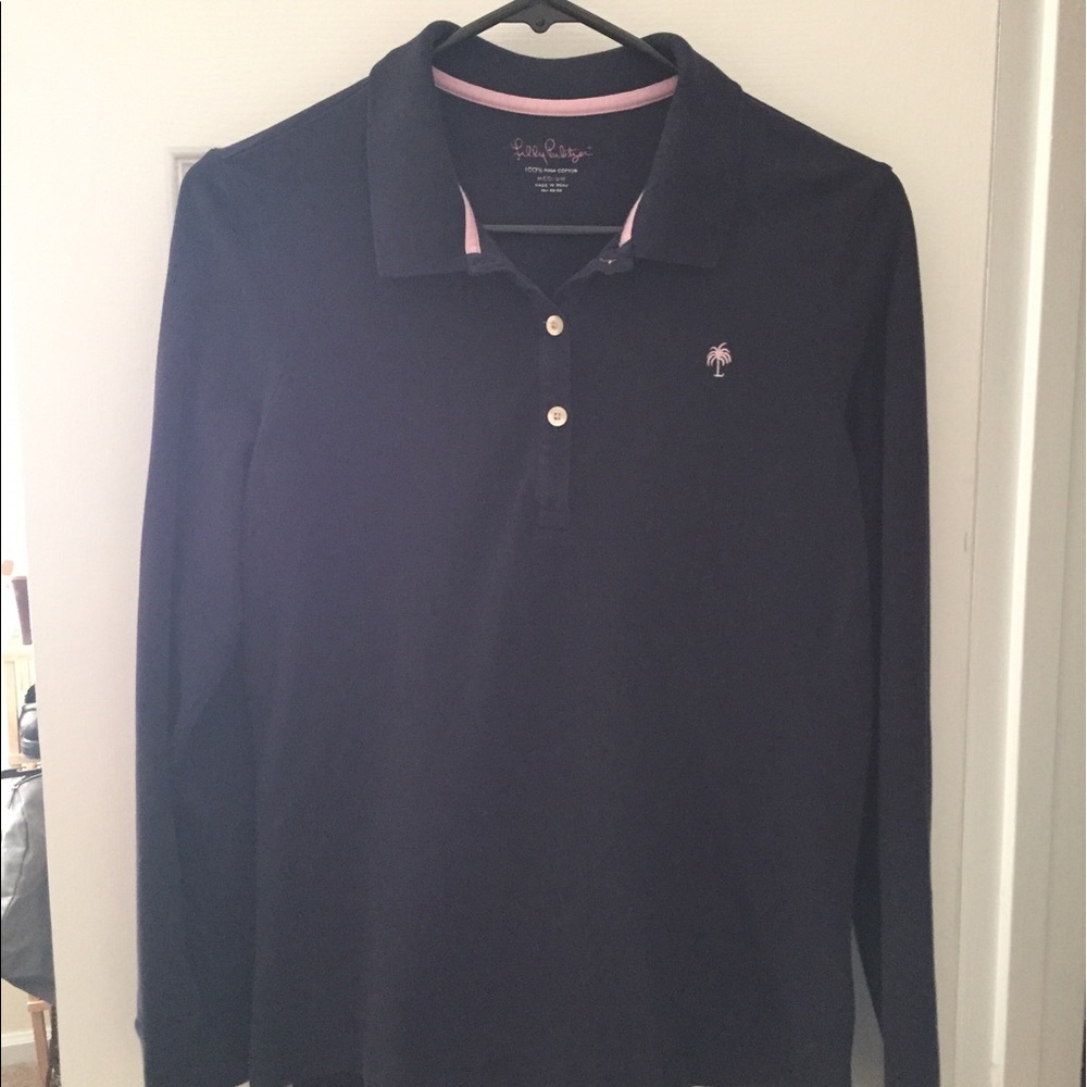 GUC Lilly Pulitzer Navy Polo