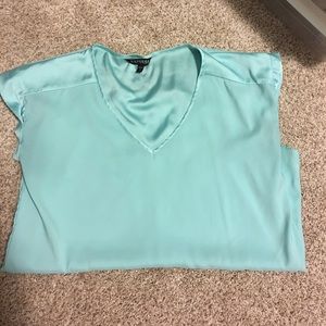 Express teal silk shirt - size Medium