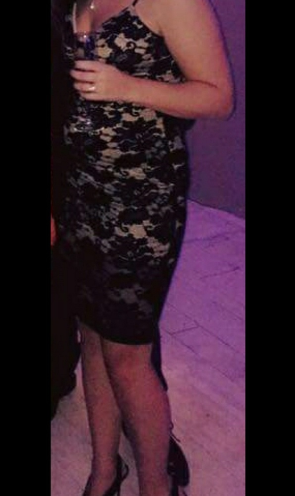 Black and tan dress