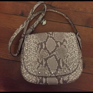Brand new Micheal Kors snake skin satchel!