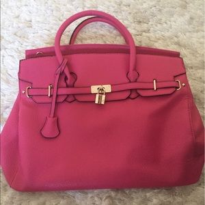 Pink handbag