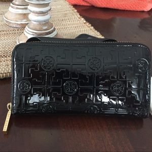 Tory Burch black patent leather while