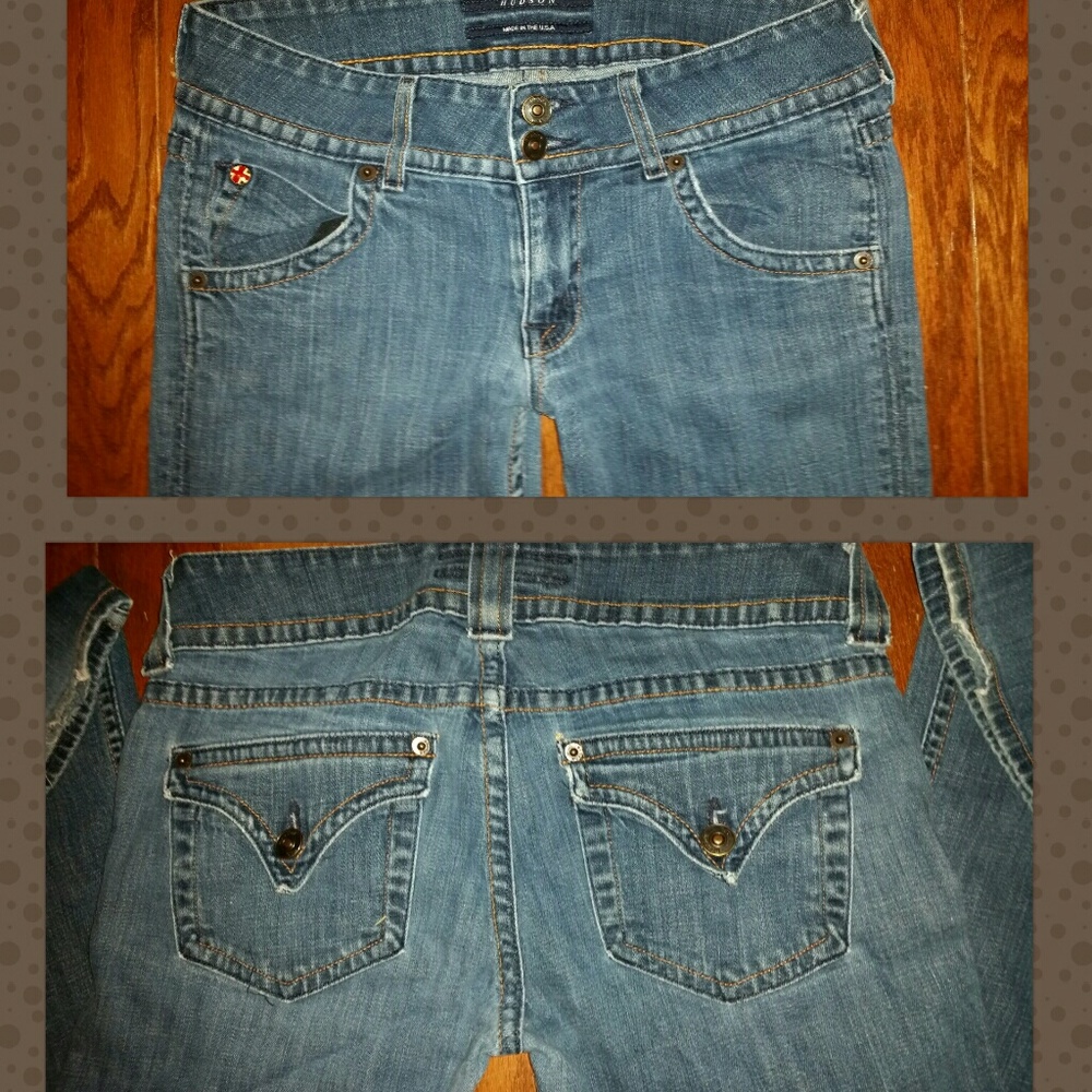 Hudson Petite Signature Bout Cut Jeans - Picture 5 of 8