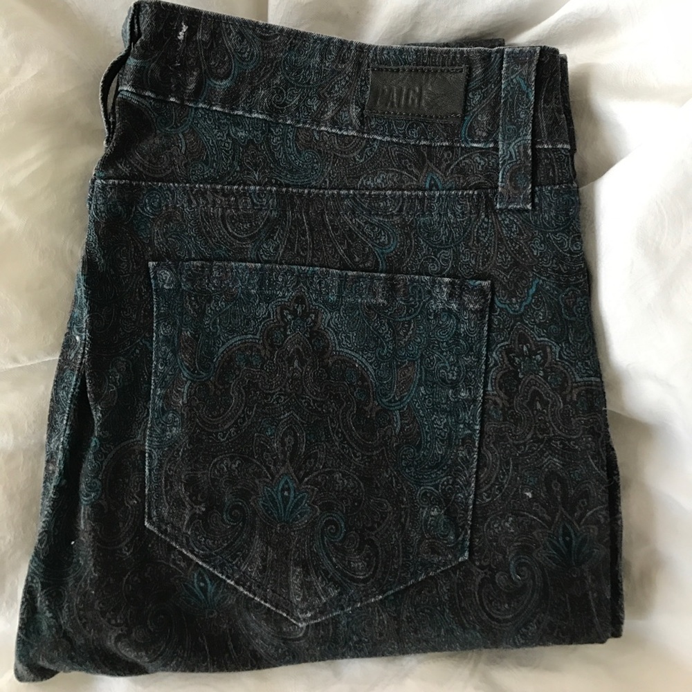 Paisley Patterned Paige Denim