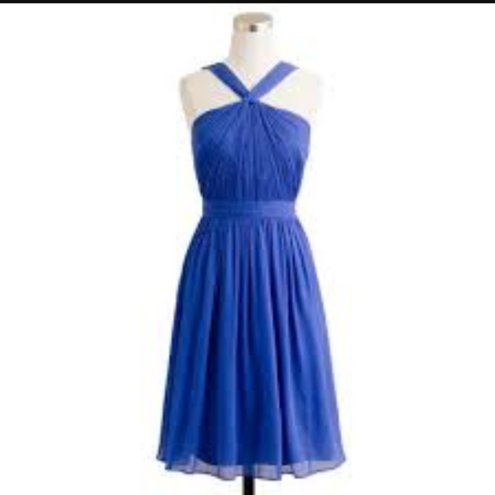 J. Crew Sinclair Dress in Casablanca Blue