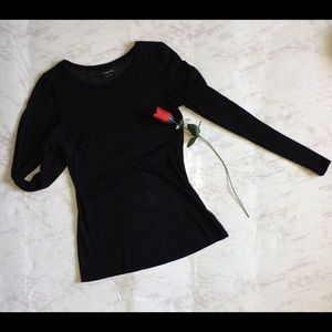 sheer long sleeve top