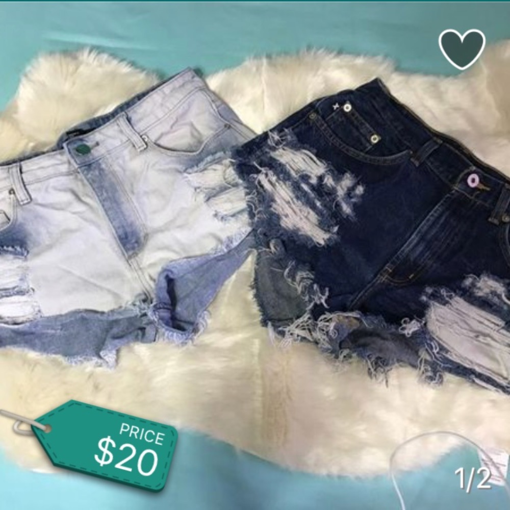 Denim shorts
