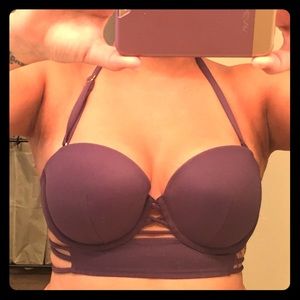 Purple bathing suit top and bottom Victoria Secret