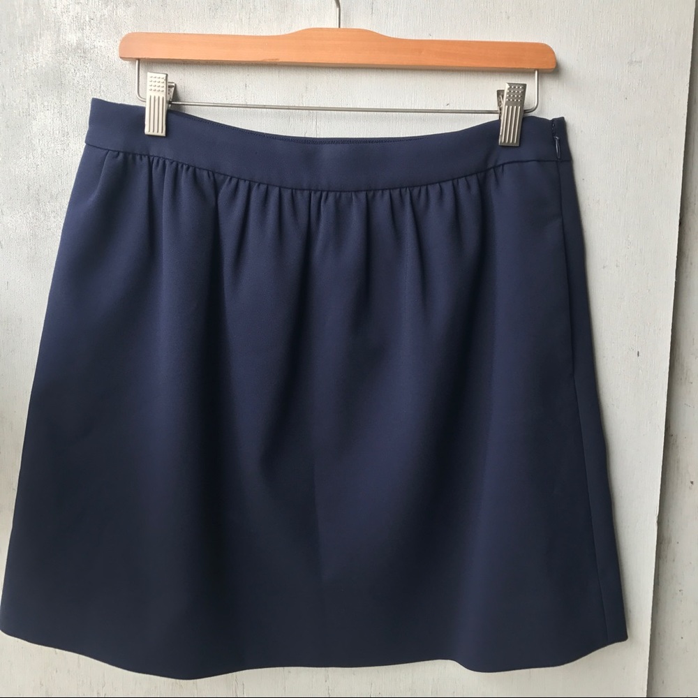 JCrew navy mini skirt