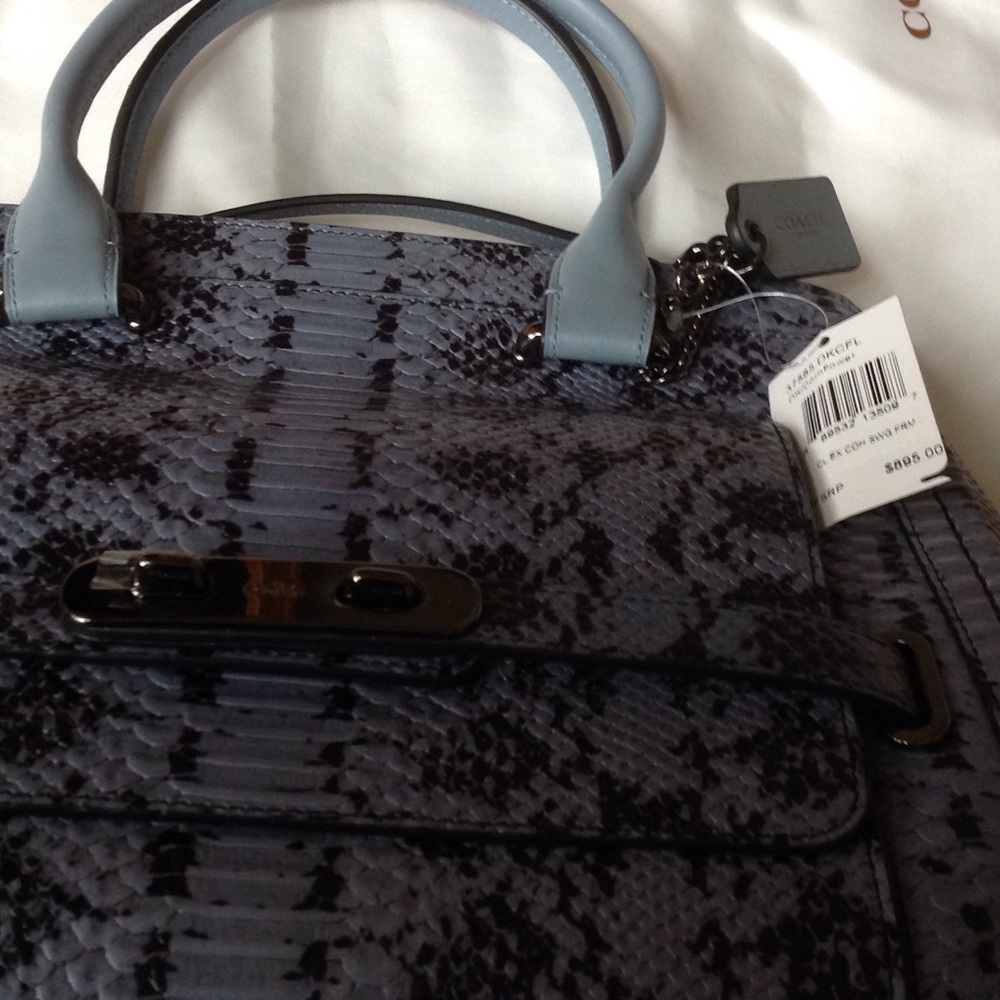 NWT Coach Swagger Frame Satchel - Picture 2 of 6