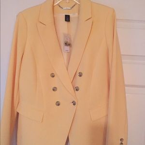 Pale yellow blazer