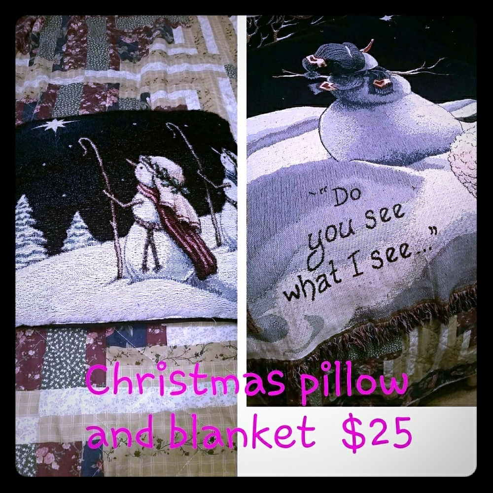 Christmas Pillow and blanket