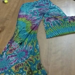 Tye dye bell bottom pants