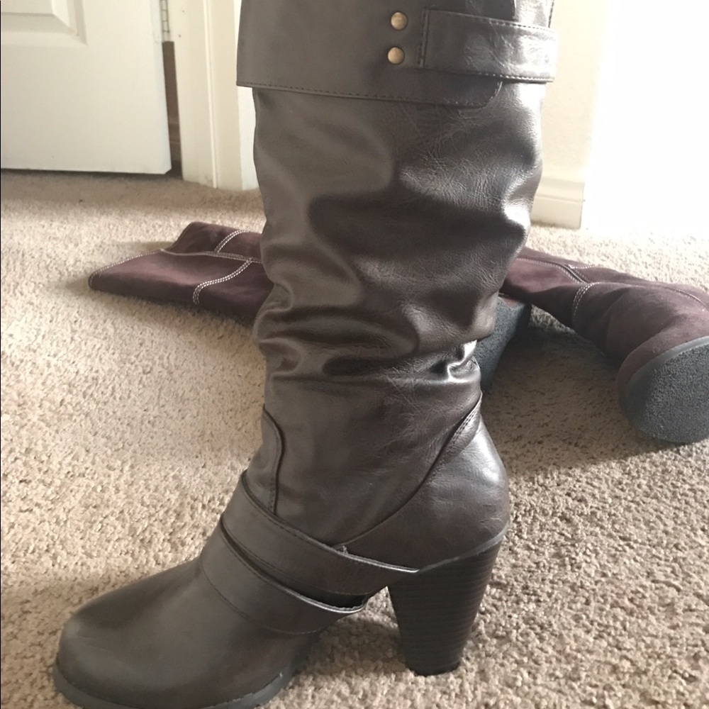 Steve Madden Slouch boots with heal
