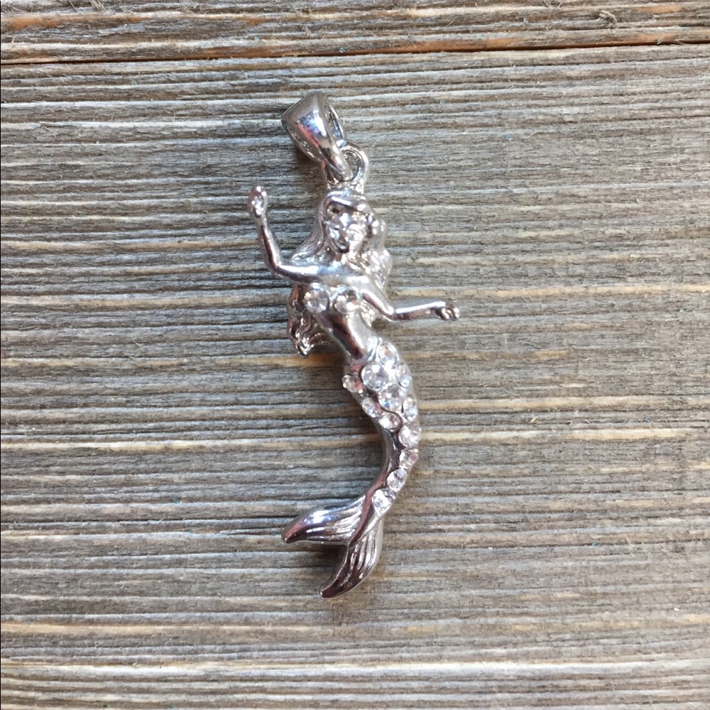 Silver Mermaid Charm