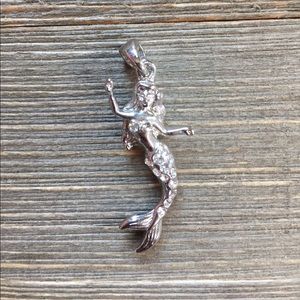 Silver Mermaid Charm