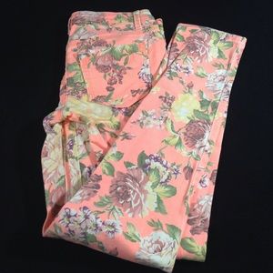 Floral jeans