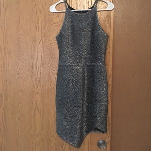 Topshop metallic sparkle dress