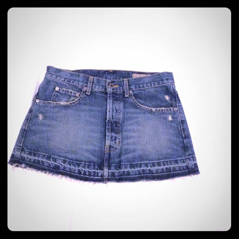 Chip & Pepper Bare Baller Denim Mini Skirt