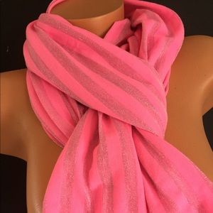 Victoria's Secret metallic striped scarf