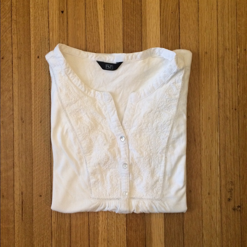 F&F Detailed White Shirt