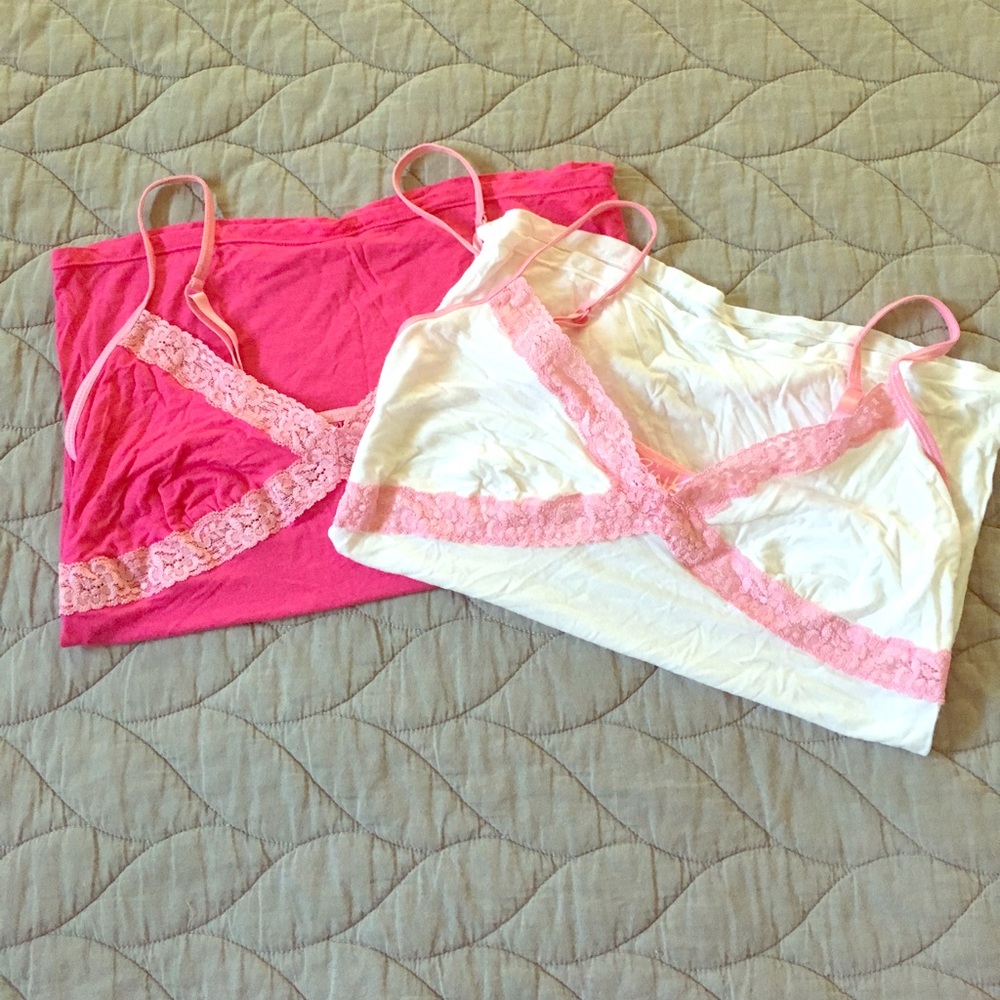 Set of 2 PINK Brand Cami Tops!