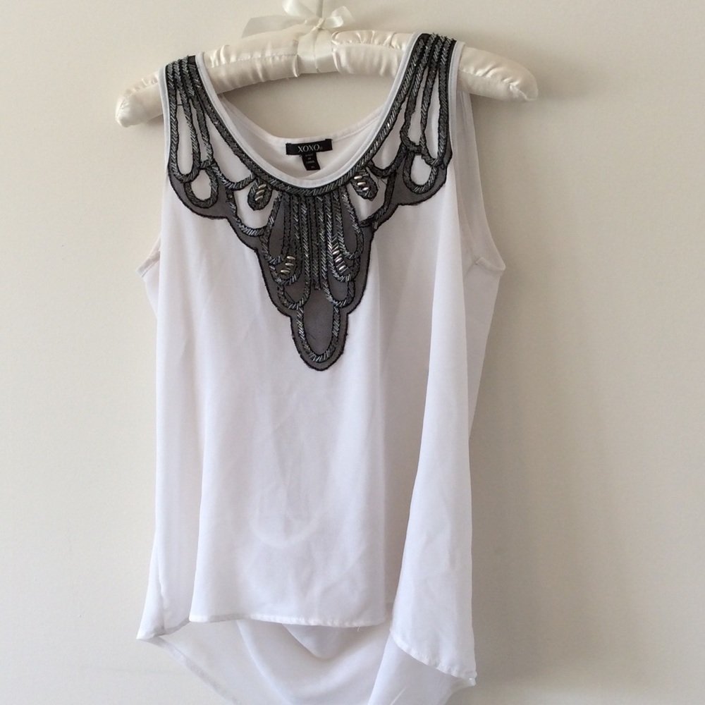 XOXO beaded top