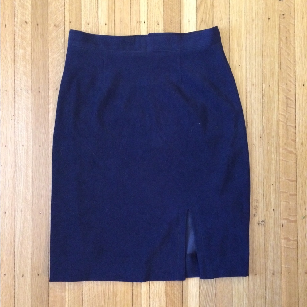 Navy Blue Pencil Skirt