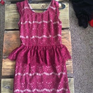 Sale ! Anthro Elsa lace peplum dress by Maeve .