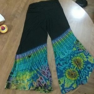 Tye dye bell bottom pants