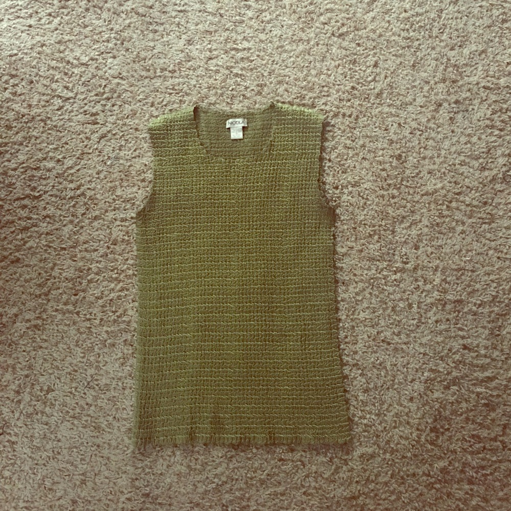 Olive green Nicola blouse.