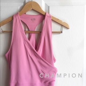 Champion • Pink Wrap Racerback Workout Top • Sz L