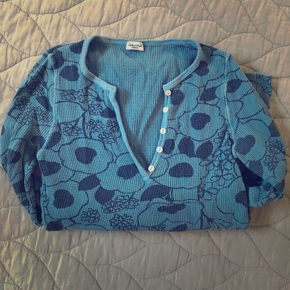 Splendid Brand Thermal Henley