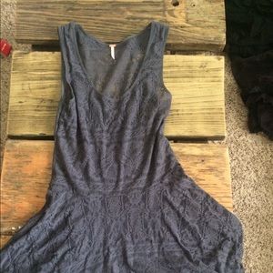 Cute free people gray lace dress !