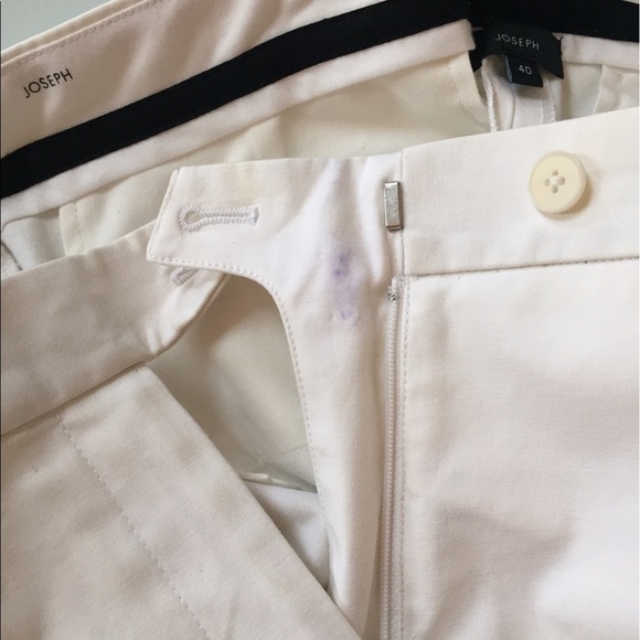 Joseph Cropped white trousers. Fitted. Size 4 - Picture 6 of 8
